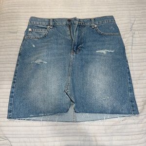 Free people denim skirt